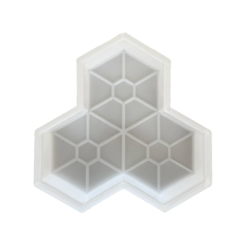 Three wave parking yard yard garden park pavement brick concrete precast plastic mold