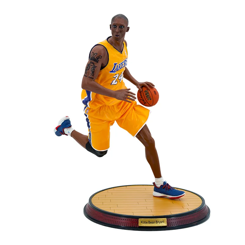 Hand Wholesale God Level Basketball Superstar Dribble Yellow Clothes 24 Kobe Doll Model Decoration