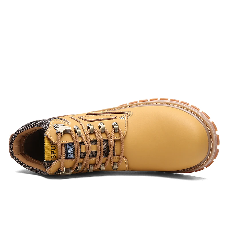 Мужские ботинки, обувь, мужская повседневная одежда, элегантный дизайн, стильные уличные ботинки из коровьей кожи, рабочие ботинки