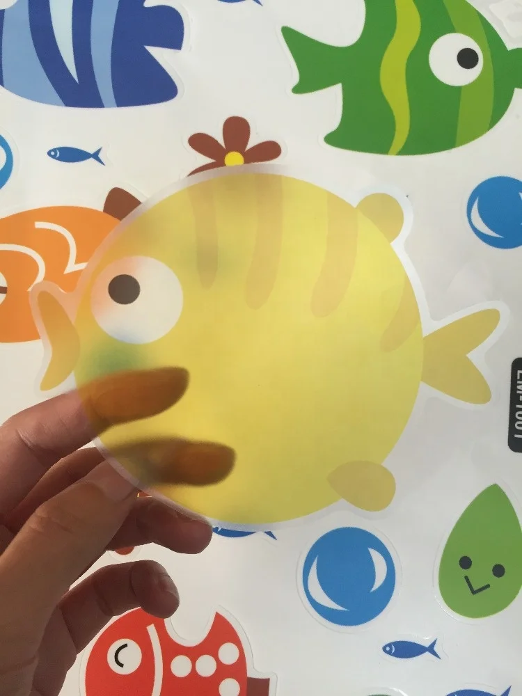Высококачественные Персонализированные Прозрачные виниловые высеченные Мультяшные наклейки для детей
