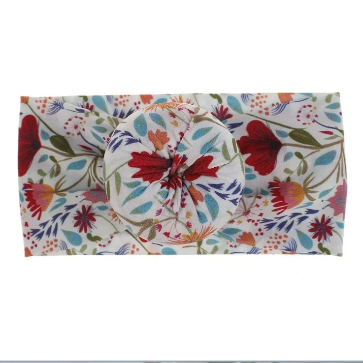 2019  Soft Stretchy    Plain Elastic Wide Nylon Bow Headband