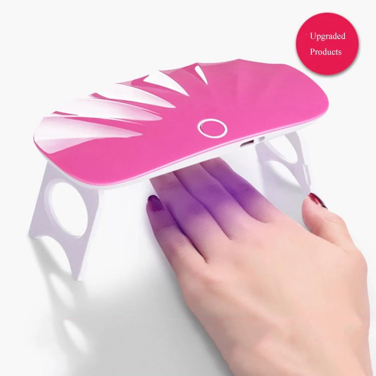 6W LED Lamp Nail Dryer White Rose Red Portable Nail Lamp for Gel Varnish Fast Dry Manicure Machine Mini USB Connector Nail Lamp