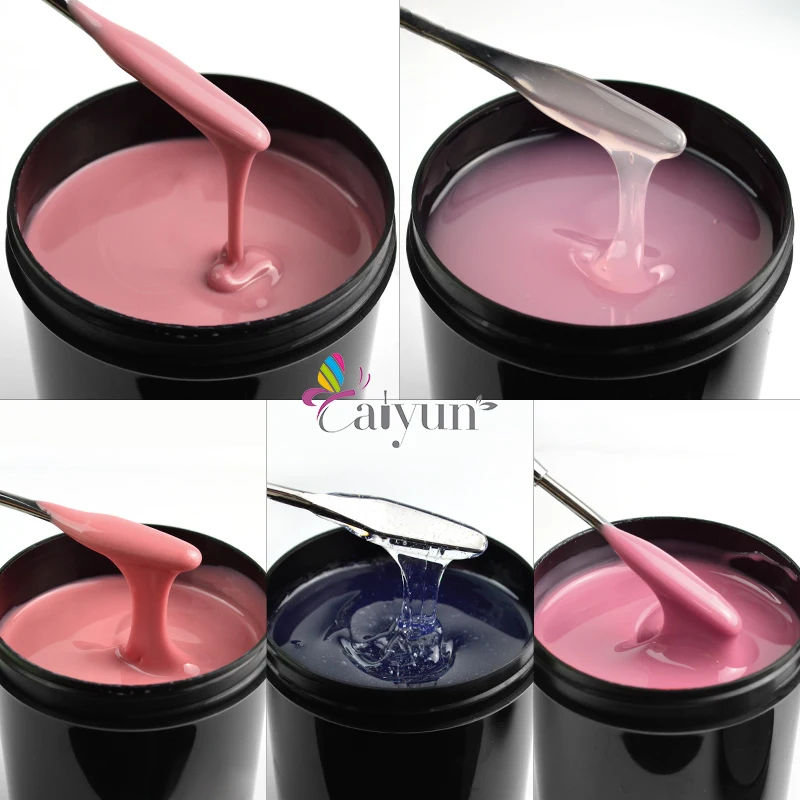 OEM/ODM No Burning Natural Construction French Nude Colors UV/LED Hard Gel For Nail Extension