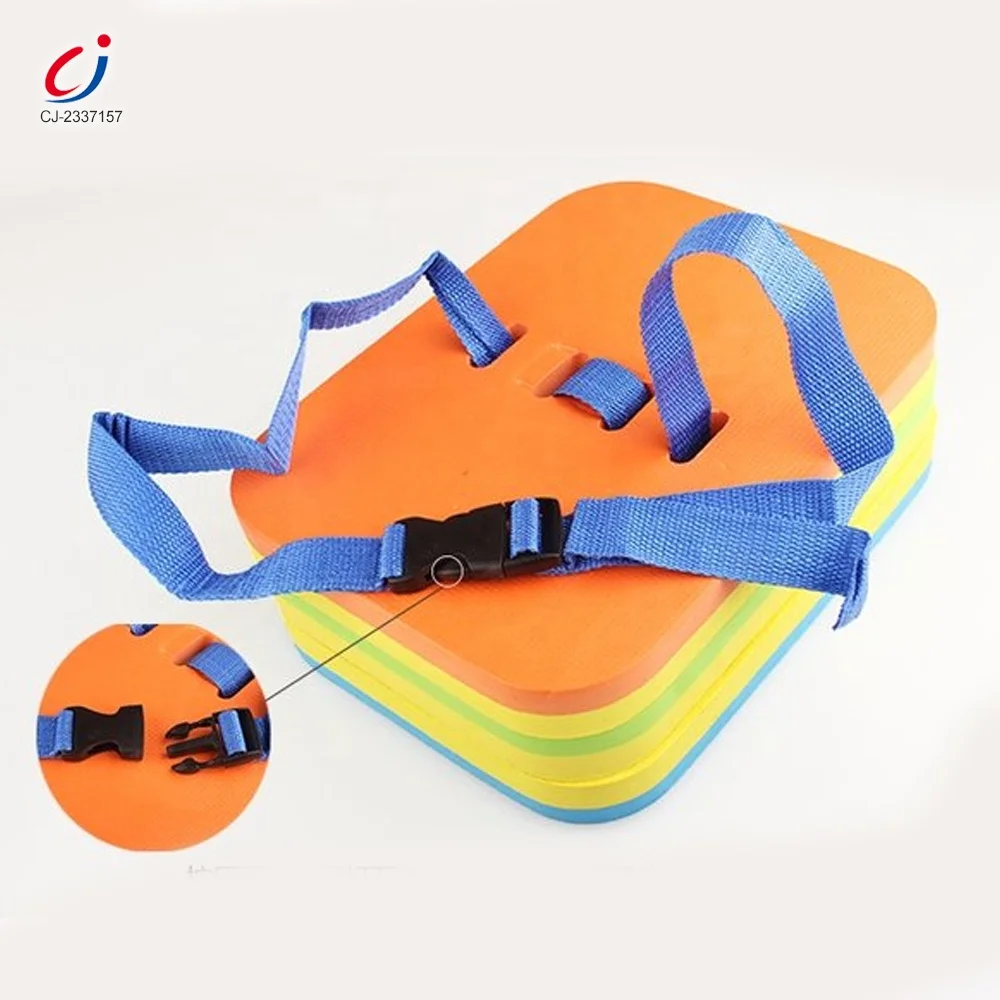 Custom printing EVA water play safety back floating foam swimming belt swim trainer square kids bubble swim back float