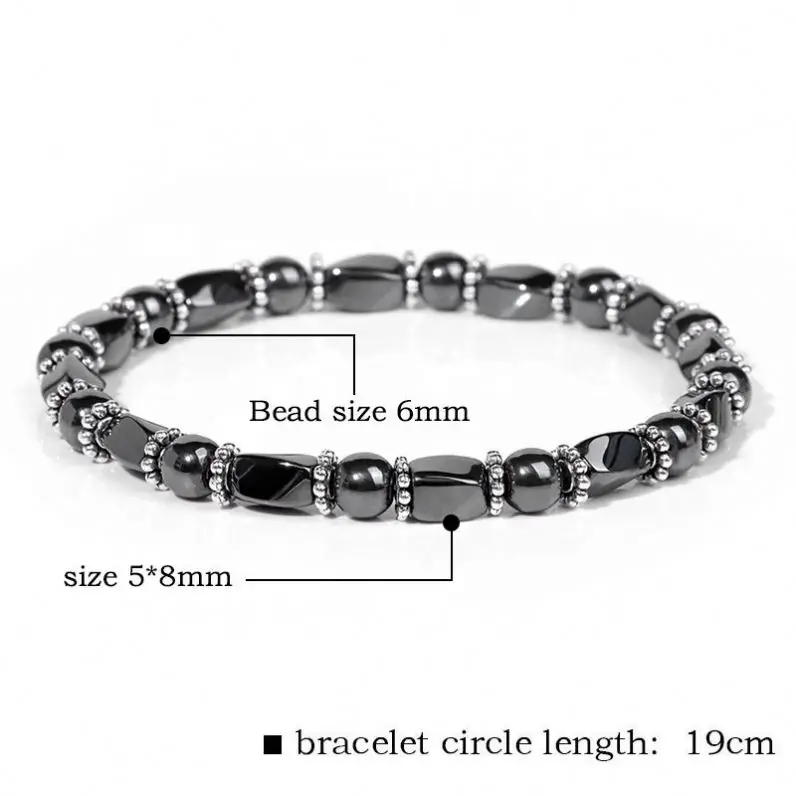 Wholesale Energy Magnet Hematite Twist Beads Stretch Splice Natural Multicolor Tiger Eye Stone Bracelet for Men