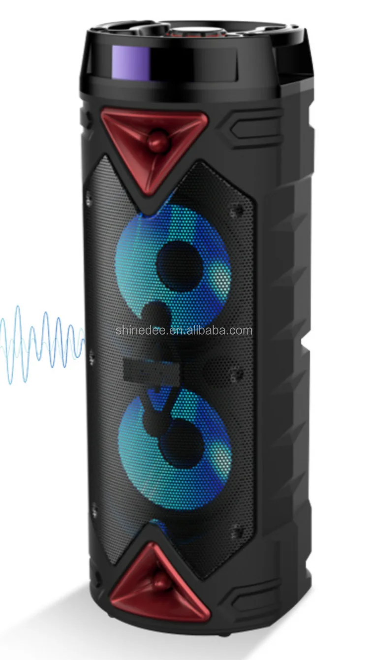 Portable Cylinder With FM Radio And App Control Wireless bluetooths Speaker