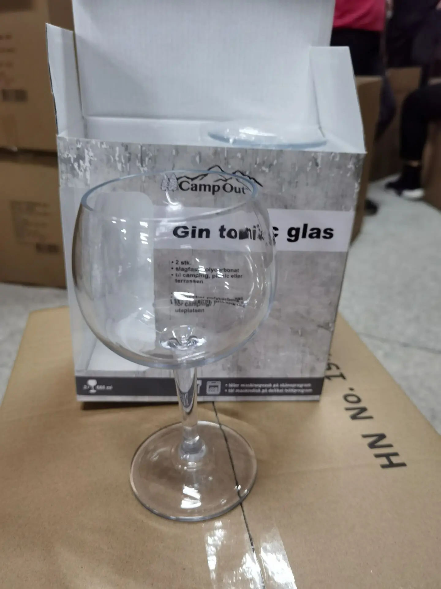 Plastic gin glass polycarbonate wine glass acrylic color stem drinking cup  tritan gin tonic glass bpa free