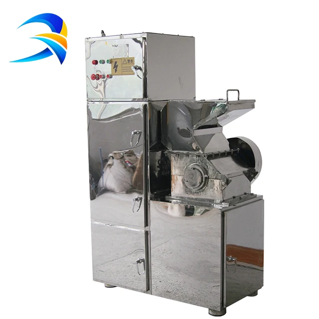 Vertical salt/sugar coarse crusher/pulverizer with dust removal collector