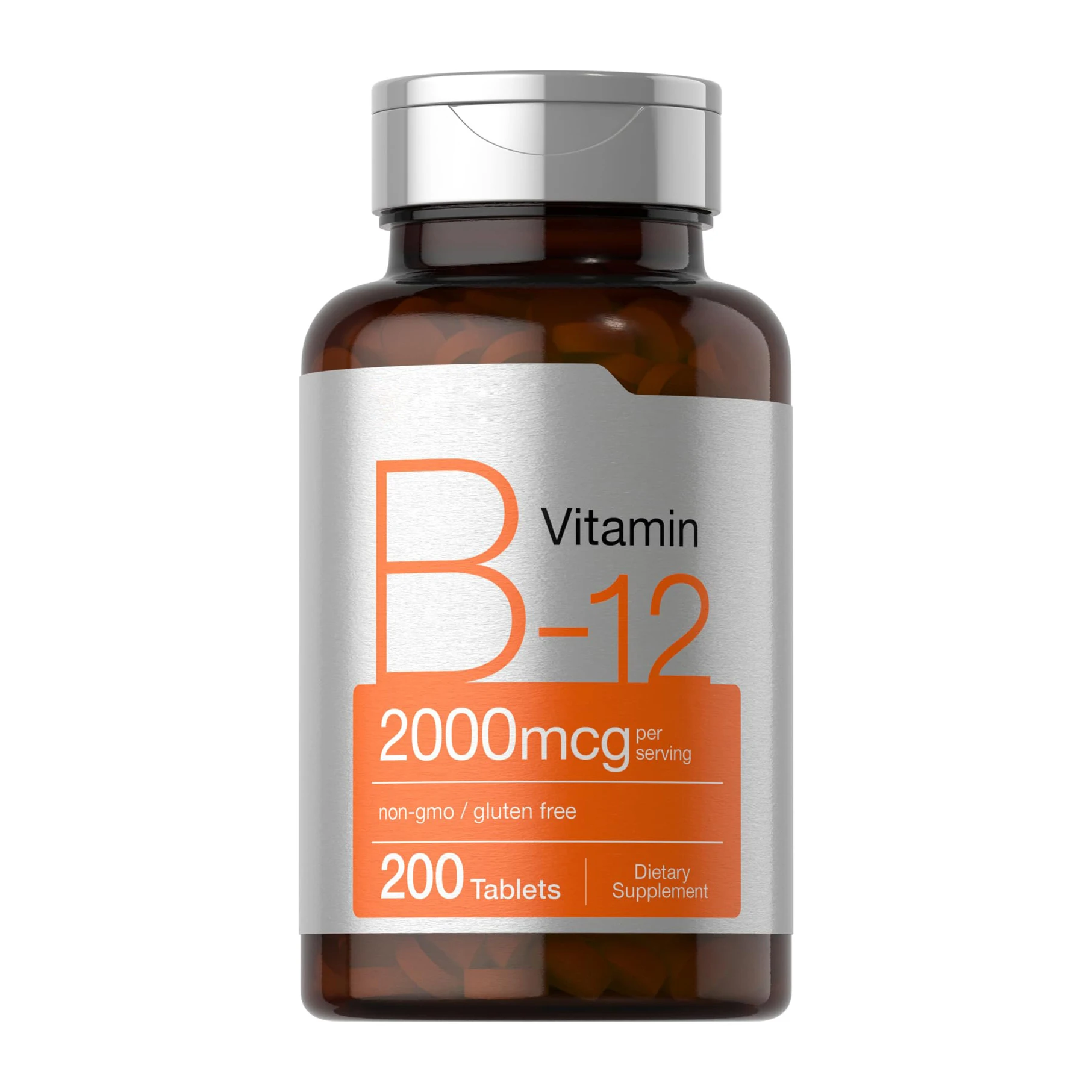 Vitamin B12 Tablet for Non-GMO GMP Verified and Confirmed Wheat-free Meals Entirely Plant-based