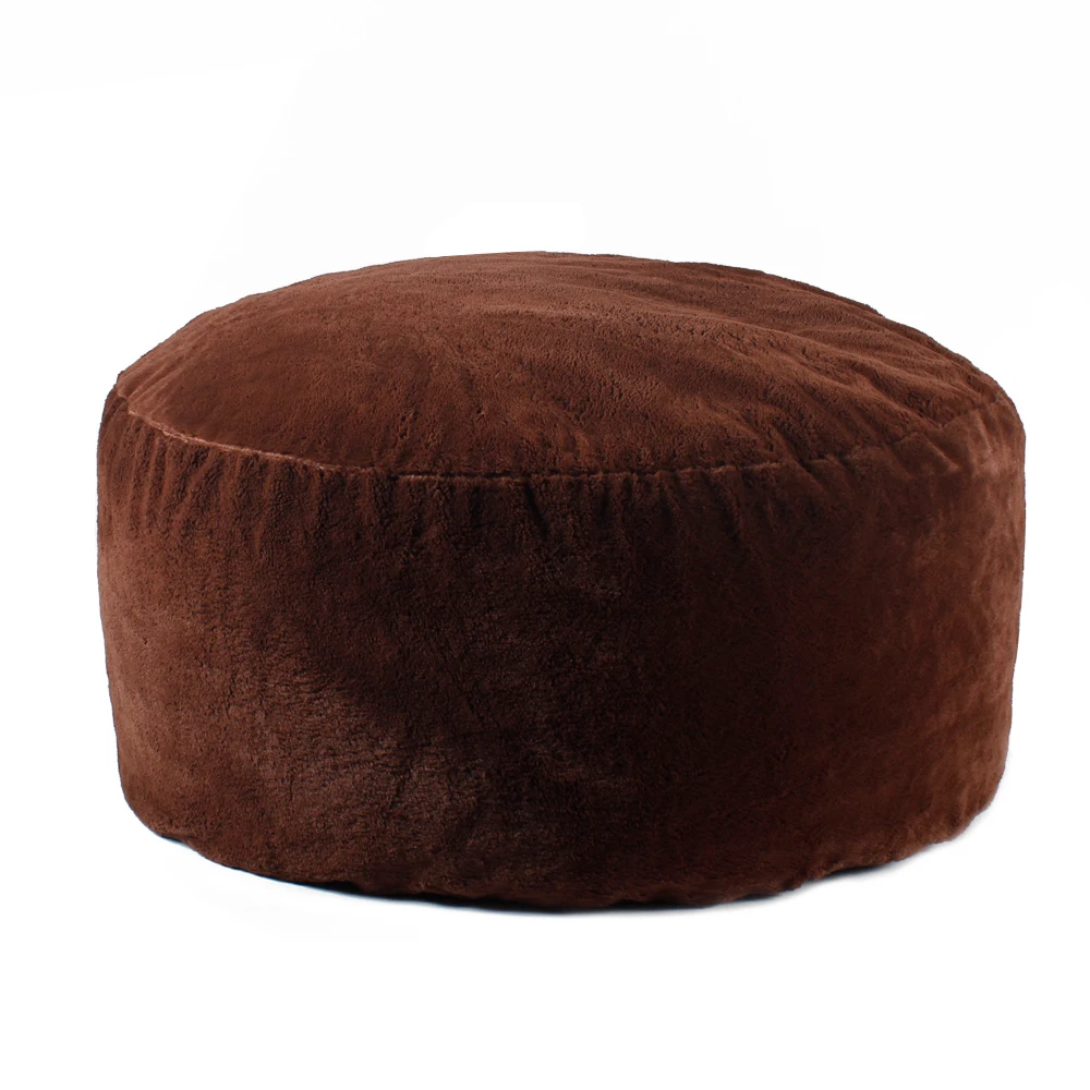 Amazon Hot-sale Filling Cute Indoor  Comfortable Chair Plush Fur Round Bean Bag