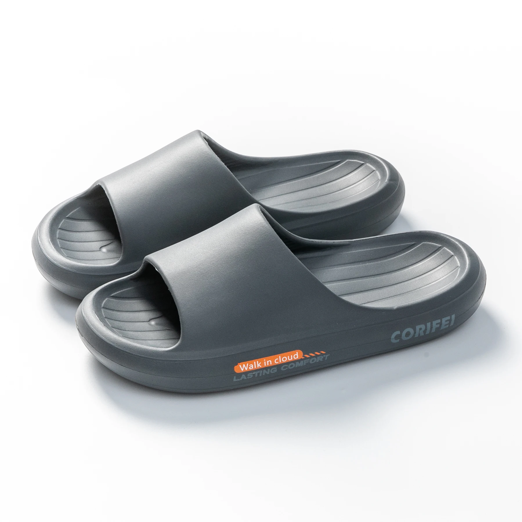 2024 Breathable Eva Men Slides Slippers Soft Cloud  Unisex Bathroom Non-slip Platform Slipper Sandals