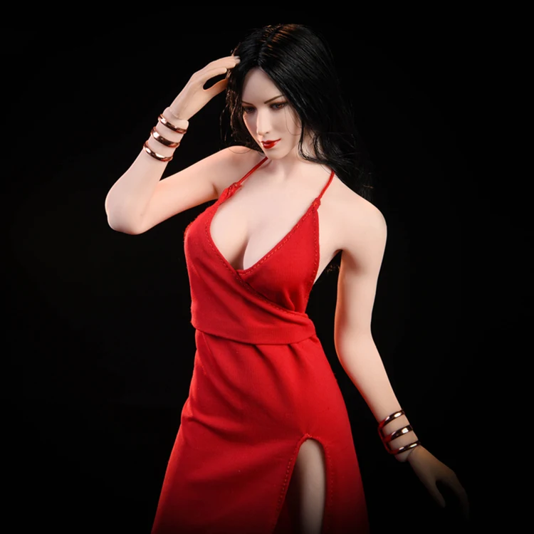 New doll ladies women gown casual party evening dresses textile fabric