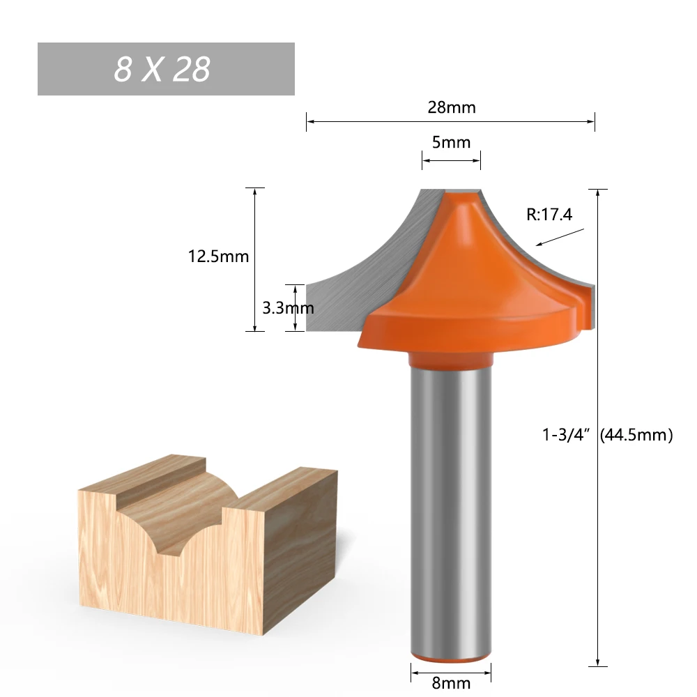 8mm shank Opening Carving Woodworking Tools Engraving Machine Milling Cutter Tungsten Solid Router Bit Carbide End mill-C C08032