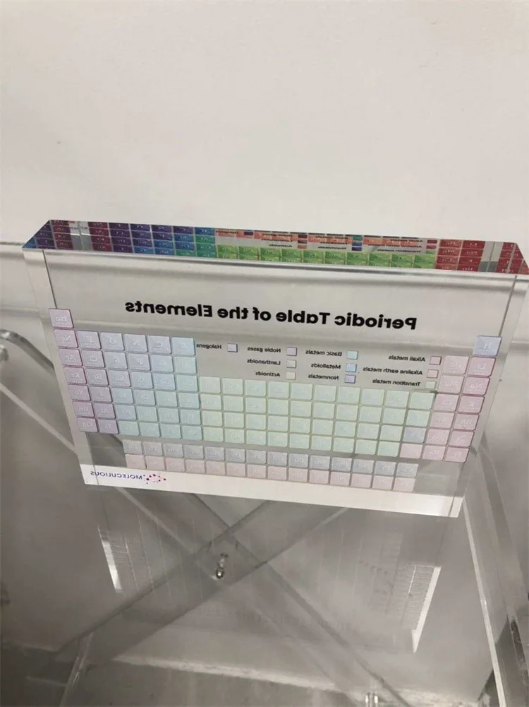 Factory School Chemical Education Teachers Students Classroom Use Acrylic Cube Design Block Acrylic Periodic Table Of Elements