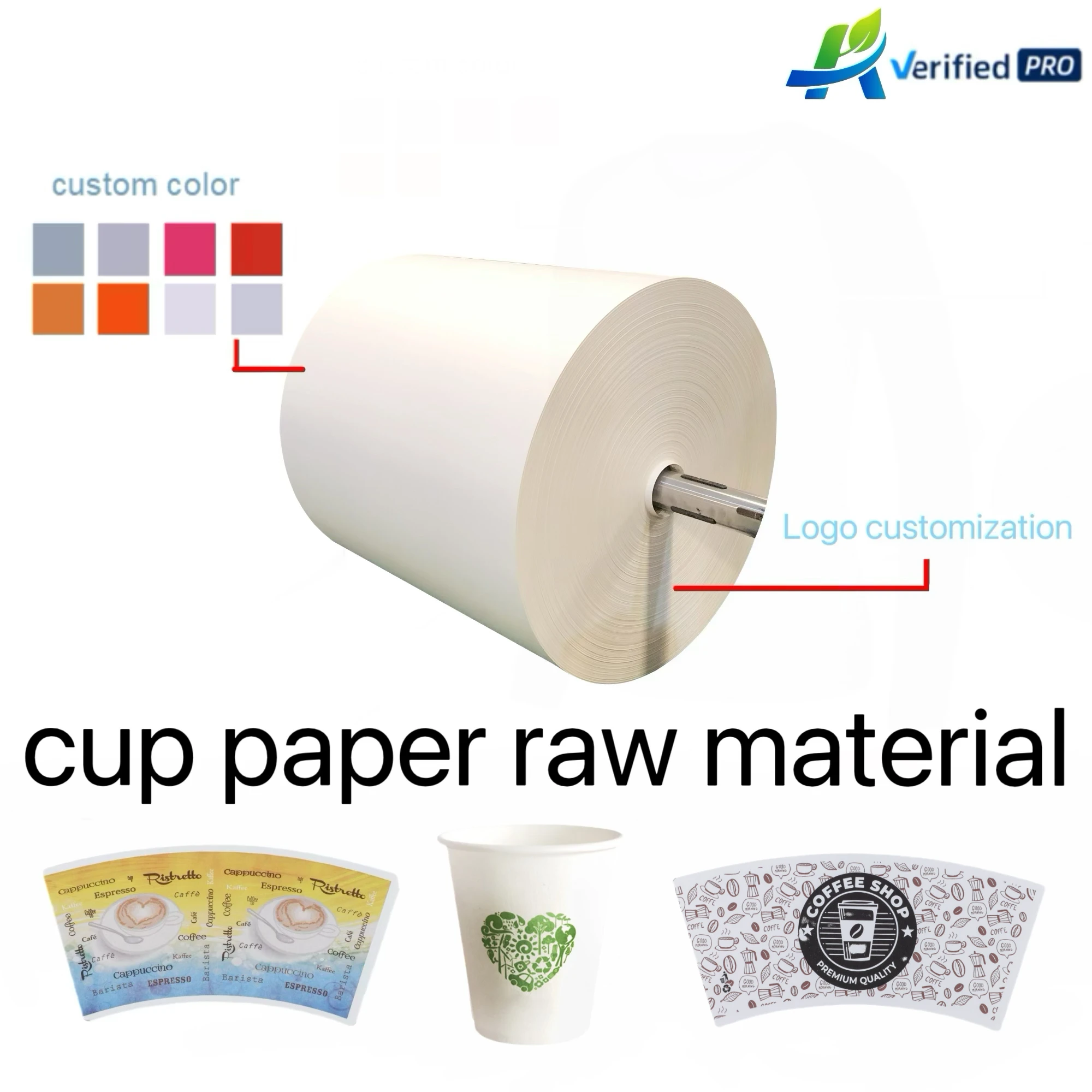 Factory Custom disposable higher quality hot selling Paper Cup Fan pe coated 100% biodegradable,1PE paper,2PE paper