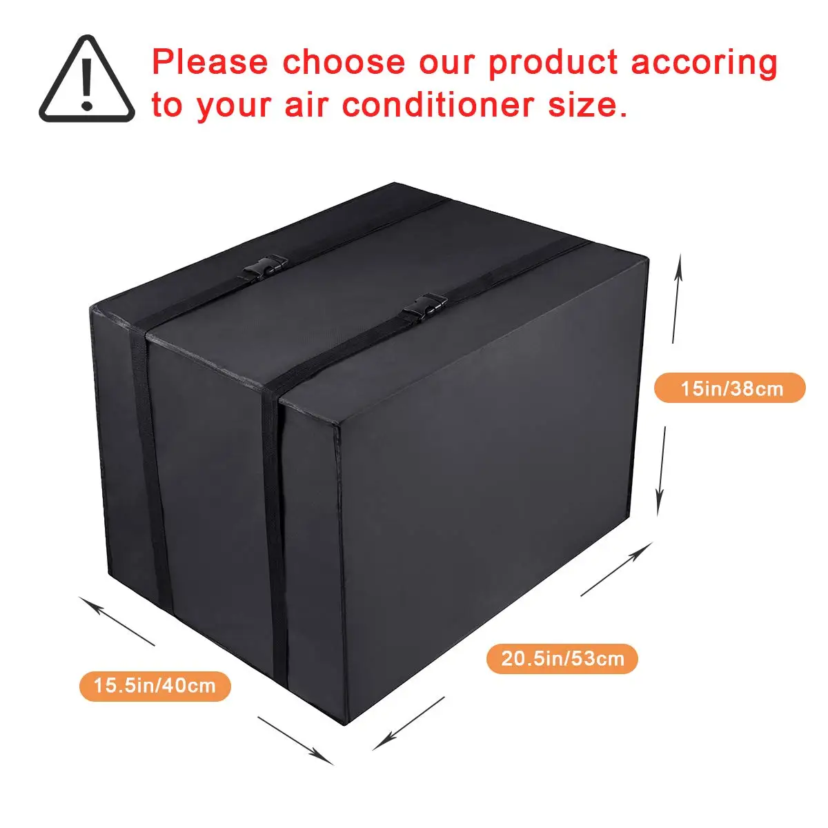 Airlock Window Seal Cover Outdoor Outside Window AC Unit Cover Black Dust-Proof Waterproof Window Air Conditioner Cover