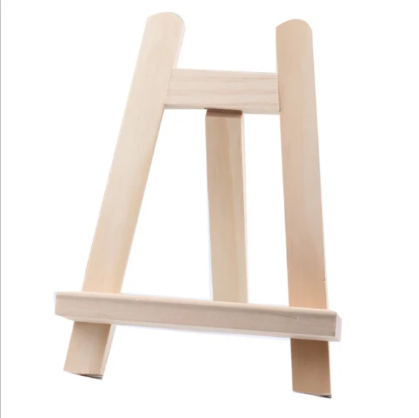 Art supply foldable A-frame wooden artist mini size easel for all ages painting and kids crafts tabletop display stand tripod