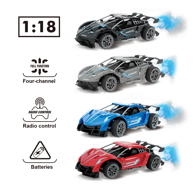 2.4G  fast speed racing car with remote control and spray reverse