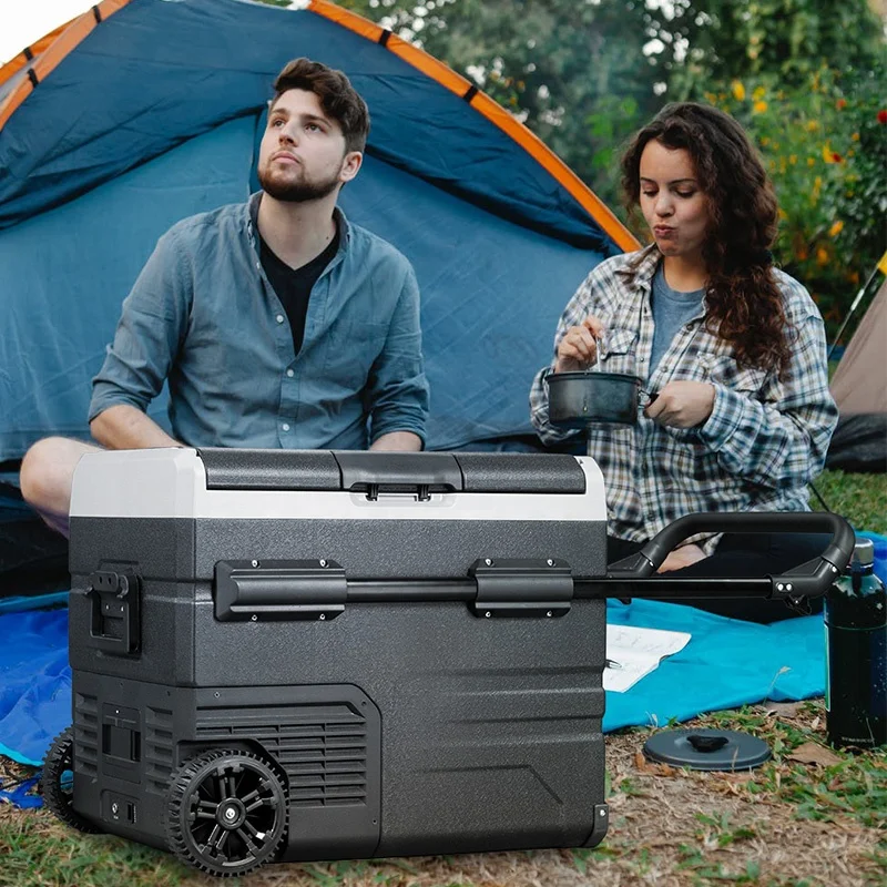 Alpicool 35L автомобильный портативные охлаждающий 12V солнечный холодильник с морозильной камерой управлением помощью