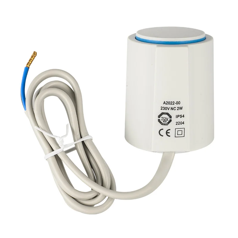 Water Floor Heating NC/230V Safe and Durable Electric Thermostatic Head Normally Closed Electric Thermal Actuator