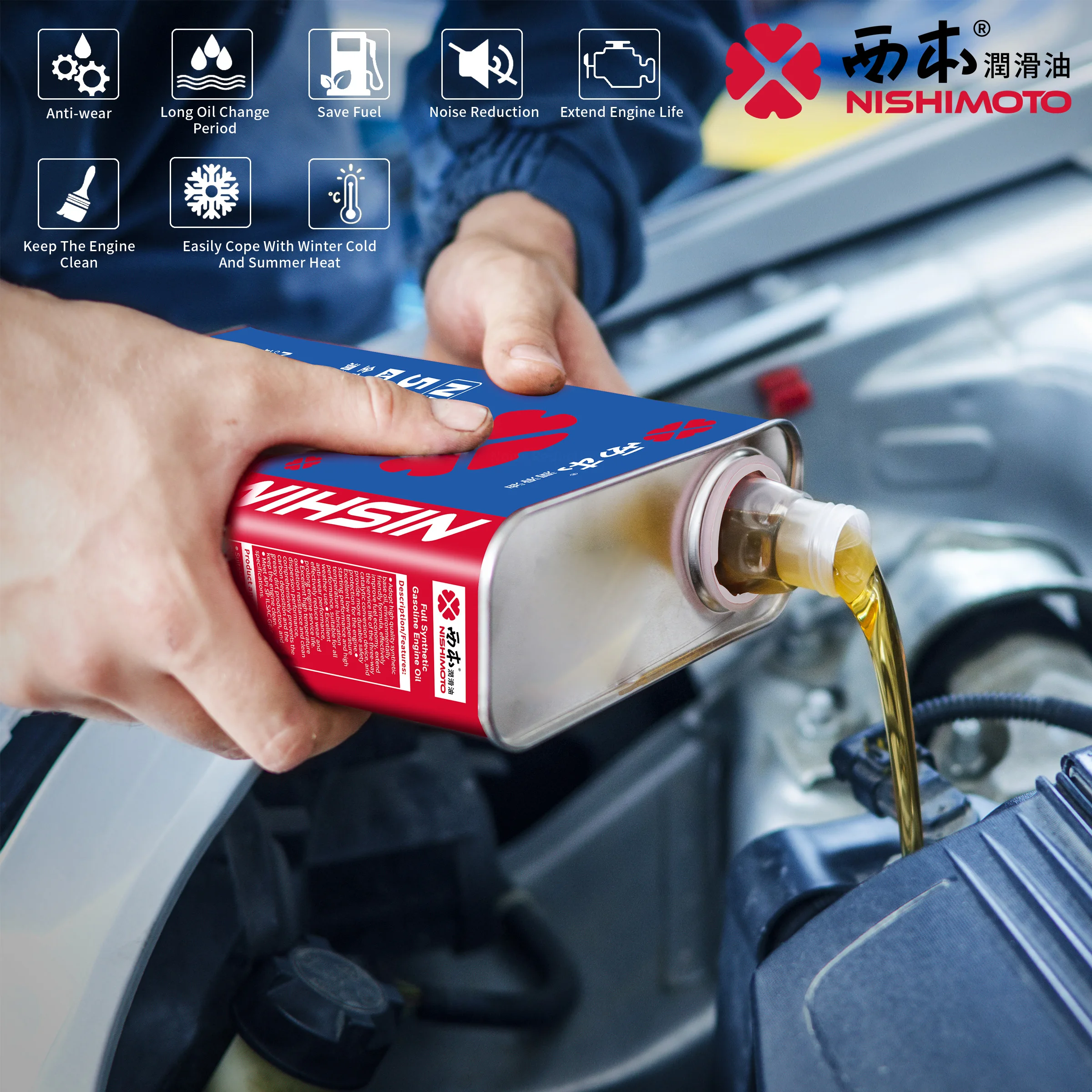 engine oil 10W40 for car  SL motor oil wholesale Lubricants mineral synthetic chain lube 4L 5w30 5w40 diesel 15w40