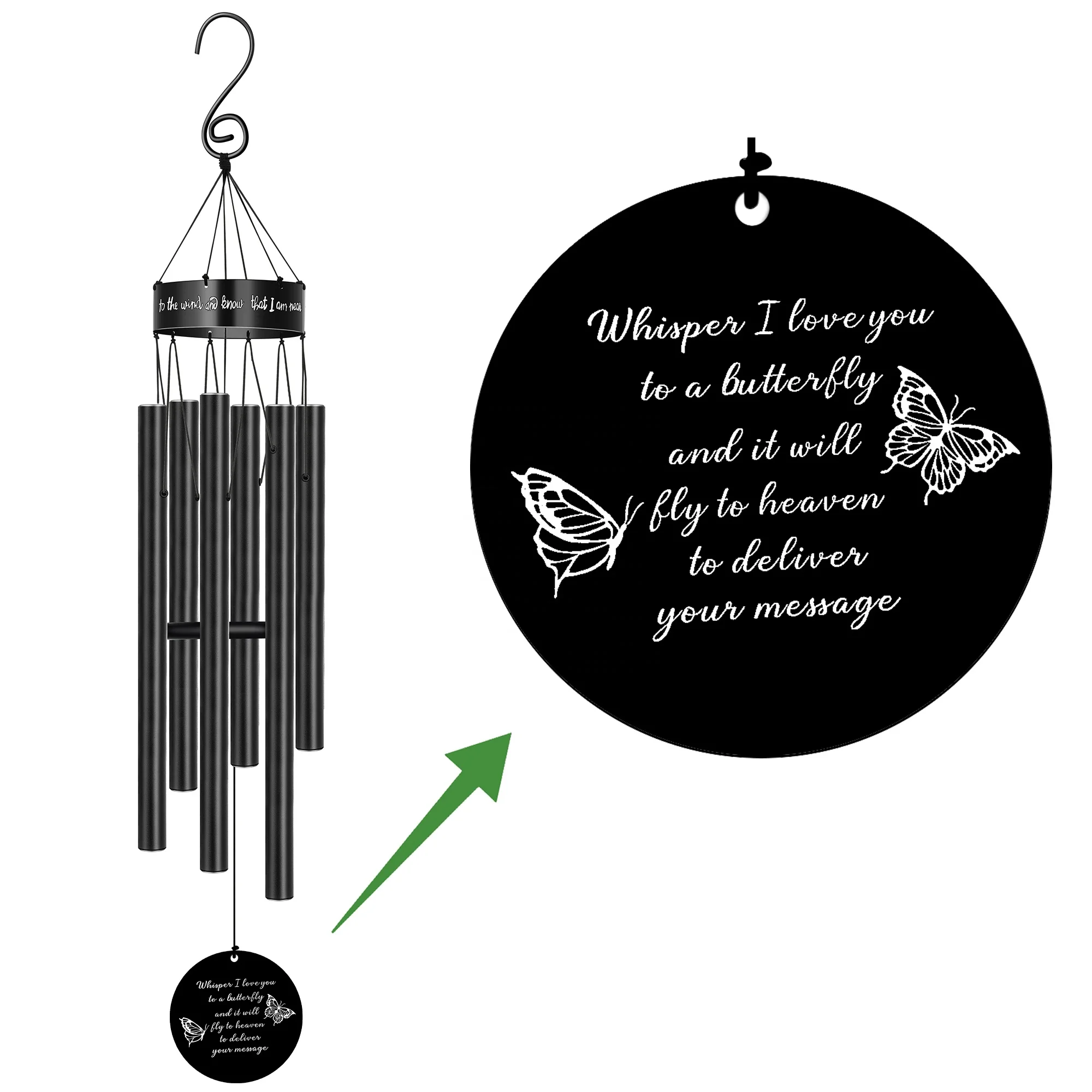 Сочувствие бабочка ветер колокольчики для мамы папы памятные подарки для потери матери