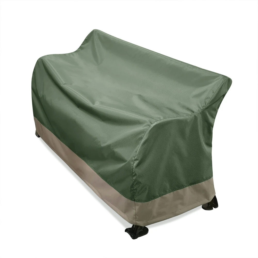 Durable material UV protected polyester waterproof patio 3 chair/ bench cover