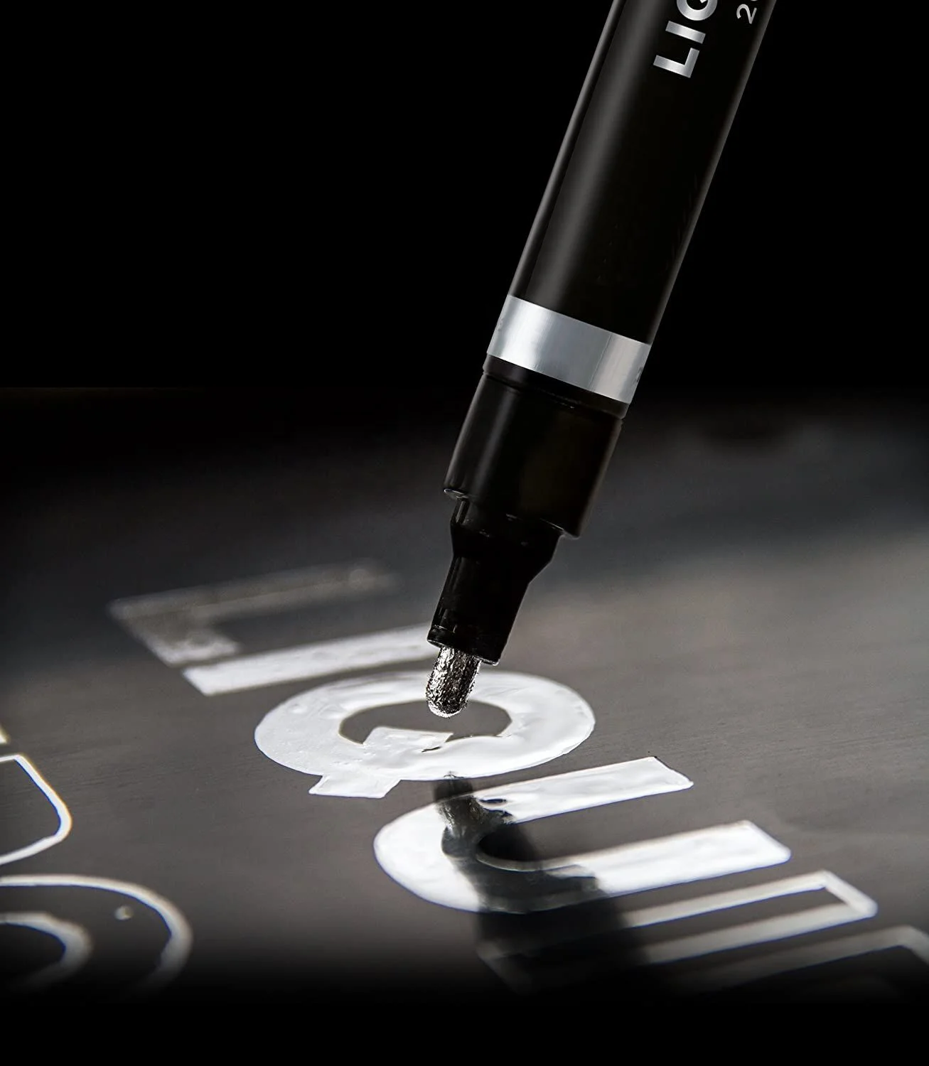 Waterproof Chrome Paint Pen Mirror Chrome Marker for Plastic Model Metal Repair Kit Tire DIY, Liquid Chrome Pen