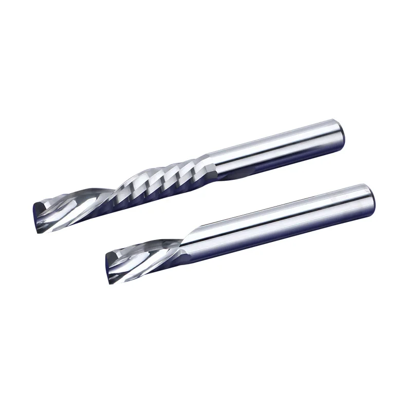 One Flute Router Bit Solid Carbide Spindle Cutter Single Flute End Mill Milling Cutter for Wood Acrylic 1 flute milling cutter