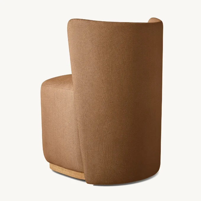 Hotel Modern Wooden Upholstered Fabric Solid Wood Dining Room Armless Chairs