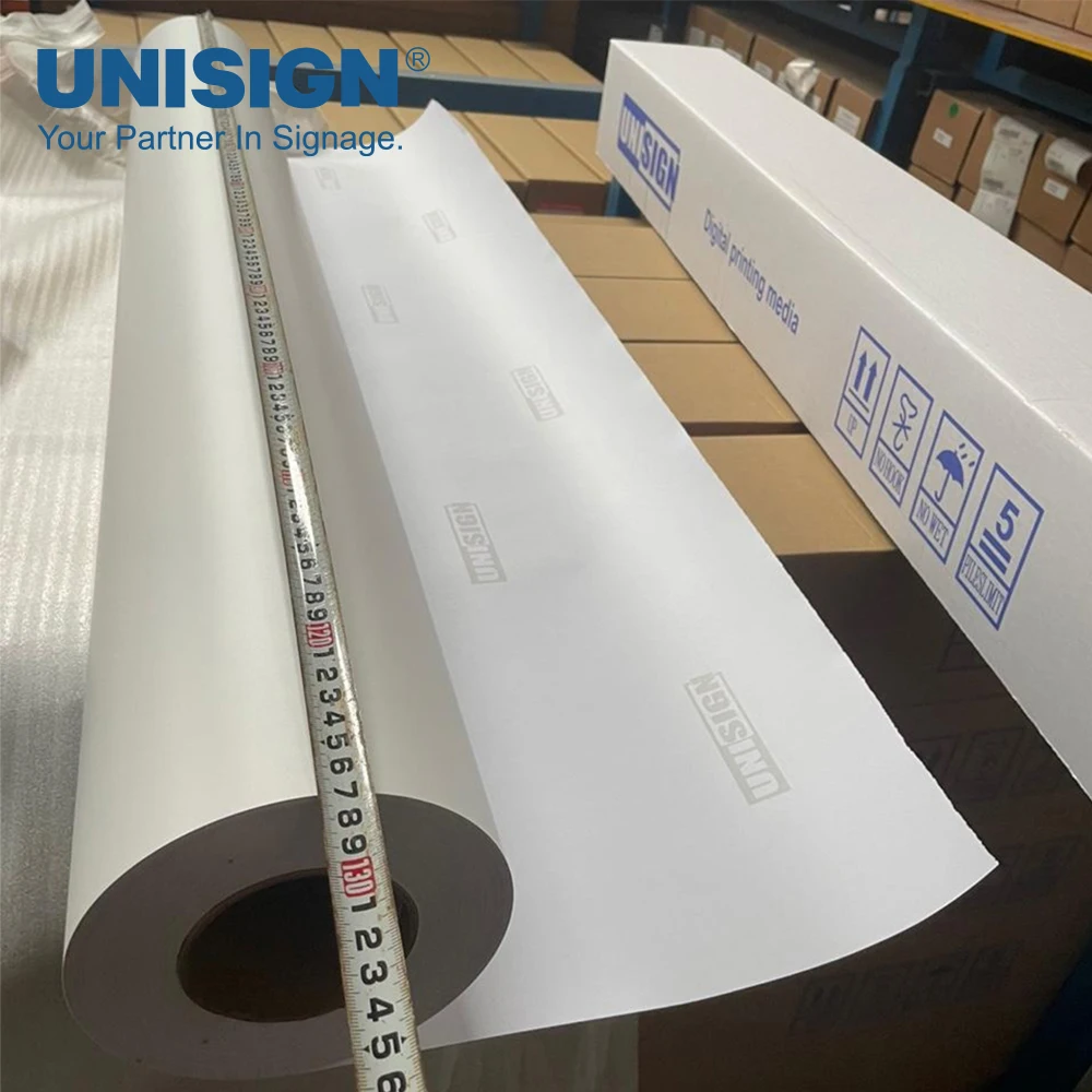 Long Durability Outdoor Vinilo Adhesivo Eco Solvent White Color Printing Self Adhesive Vinyl Material