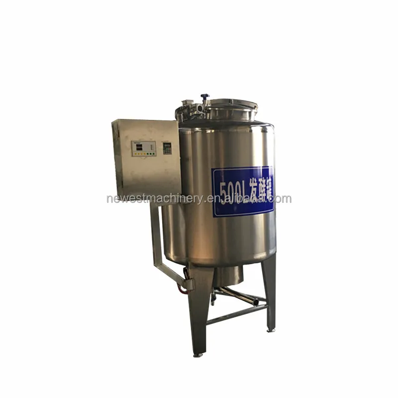 Stainless steel yogurt fermentation tank yoghurt fermenter industrial fermentation machine