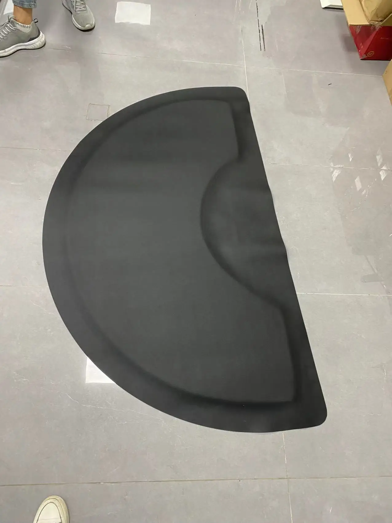 PU Hair Salon Rubber Mats Salon Station Hair Stylist square Chair t Barber Shop Chair Anti Fatigue Floor Mat
