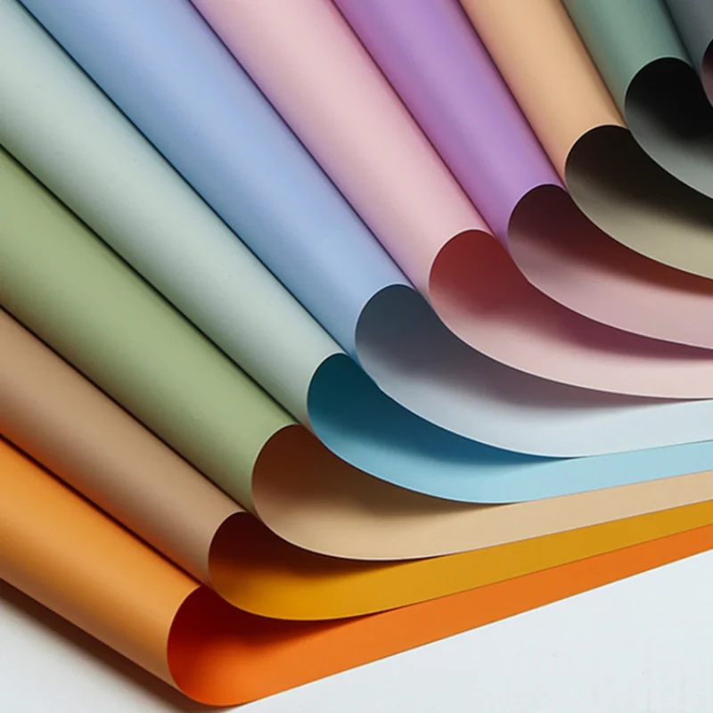2024 New Solid Colored Eurasian Floral Wrapping Paper for Decorating Flowers Bouquets and Gifts Flower Display Stand In Shop
