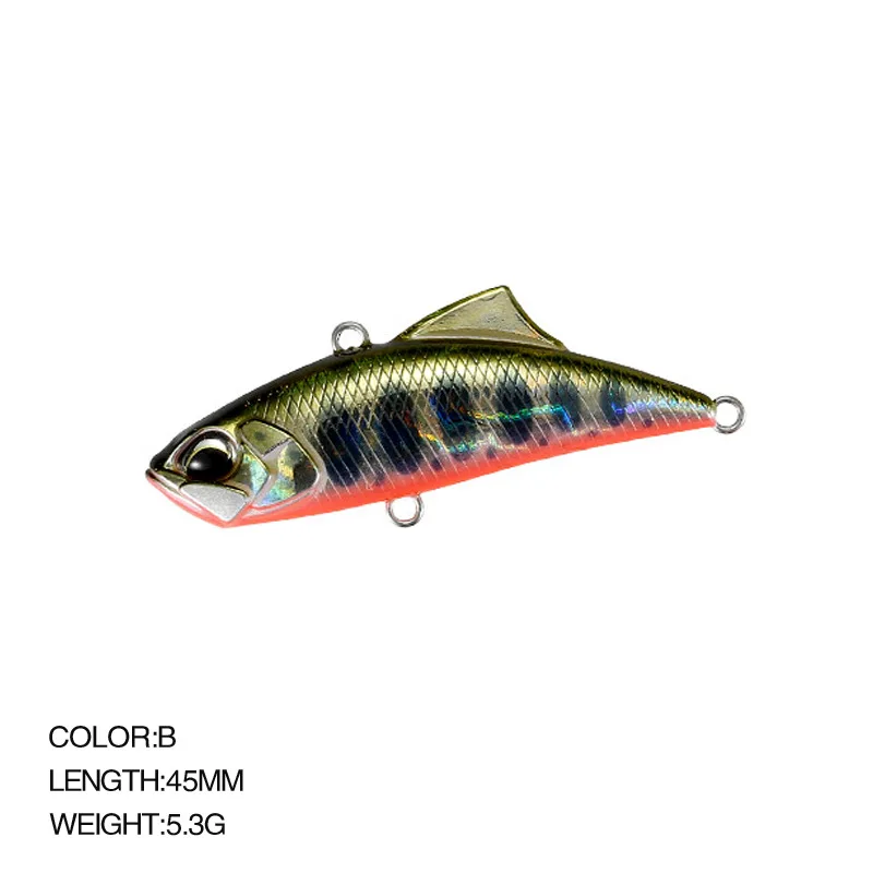 New Design Sinking Fishing Vibration Lure Hard Plastic 45mm 5.3g VIB Blade Lure Sea Bass Pesca Fishing lure