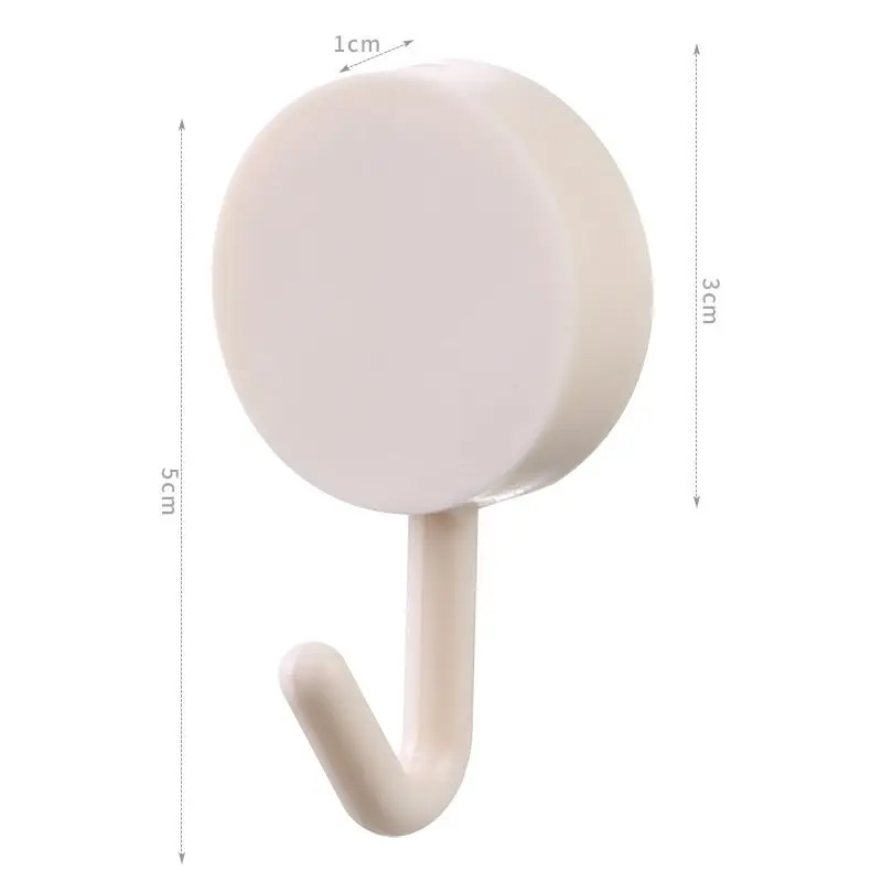 Waterproof Hooks Self Adhesive Hooks Bathroom Kitchen Home Hanging Hooks & Rails