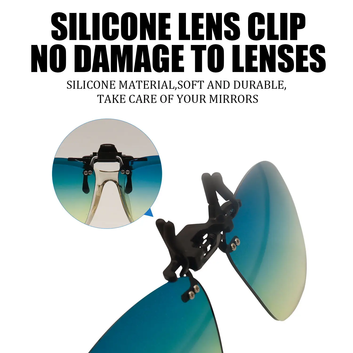 Fashion Bicycle Motorcycle Cycling Golf Ball Motocross Sports Sunglasses Driver Eyewear Running Clip-on Night Driving Glasses