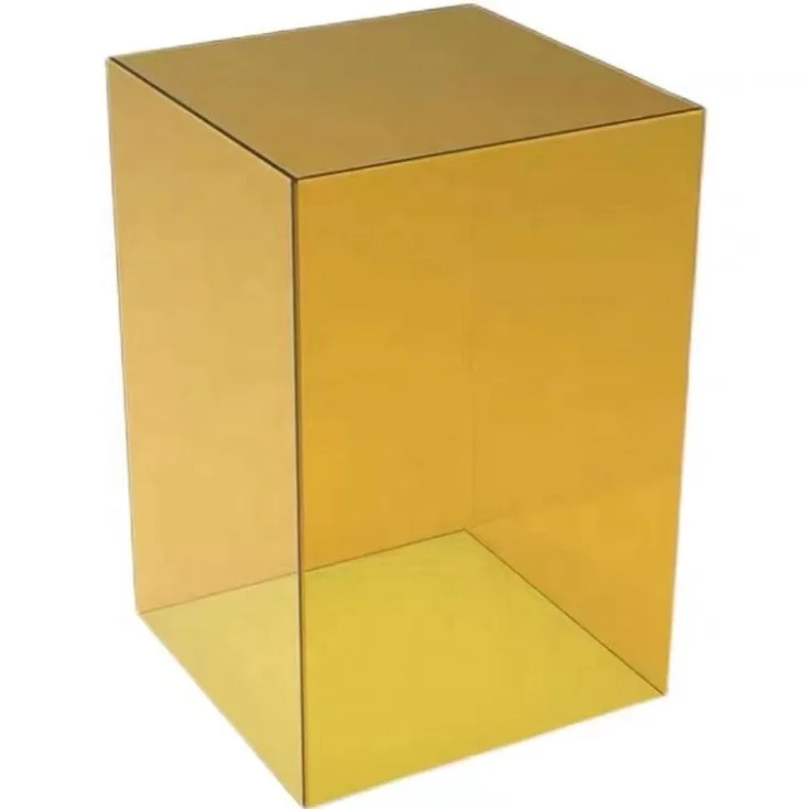 Custom acrylic clear square wedding plinths wedding pedestal cylinders pillar acrylic display cube stand shop or party