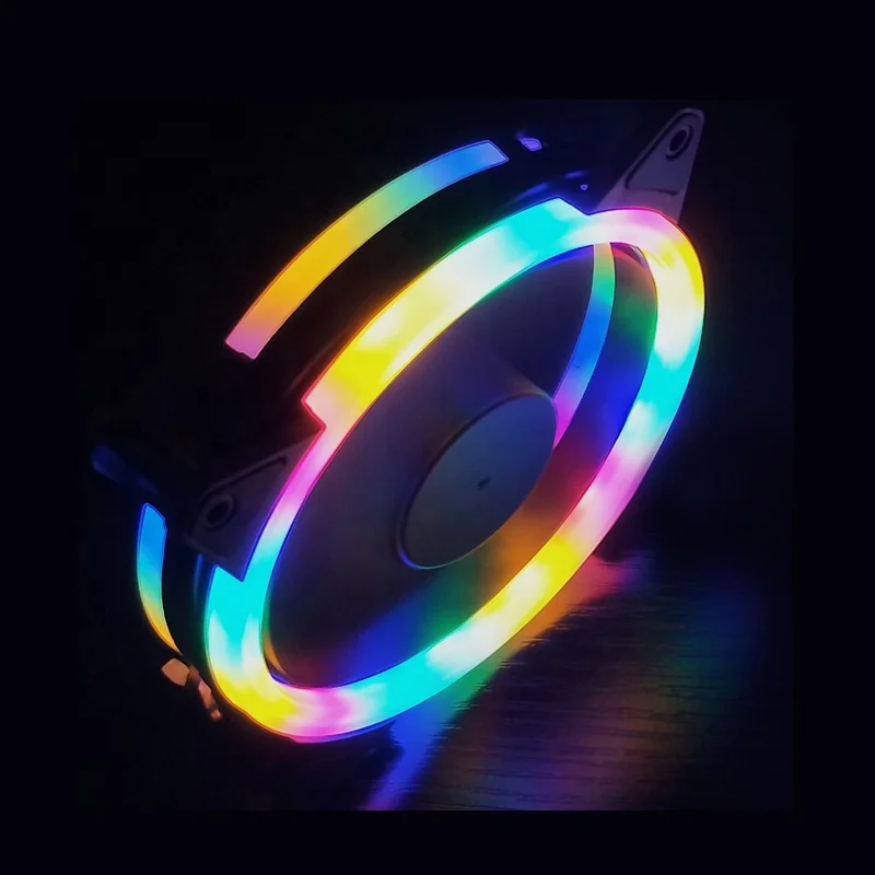 RGB FAN 120mm PC Computer cooling Fan with RF Remote Control Speed LED Case Fan
