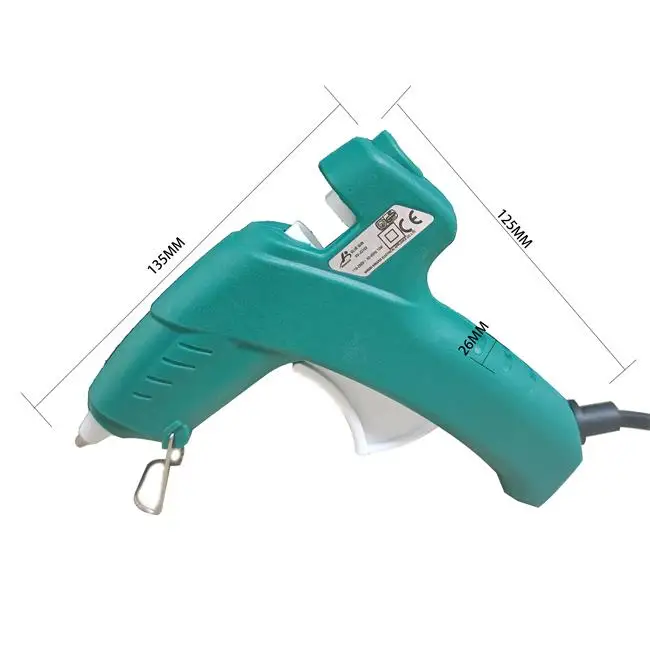 Factory direct supply craft use green hot-melt glue guns pistolet colle a froid 10W with glue sticks