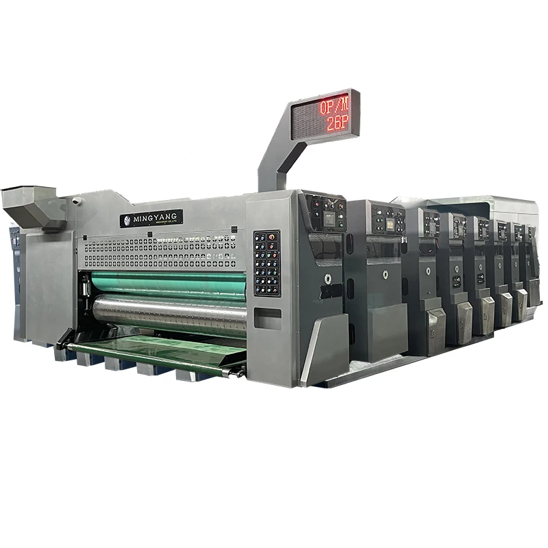flexo water ink based high speed vacuum transfer box maker machine for corrugated box producing