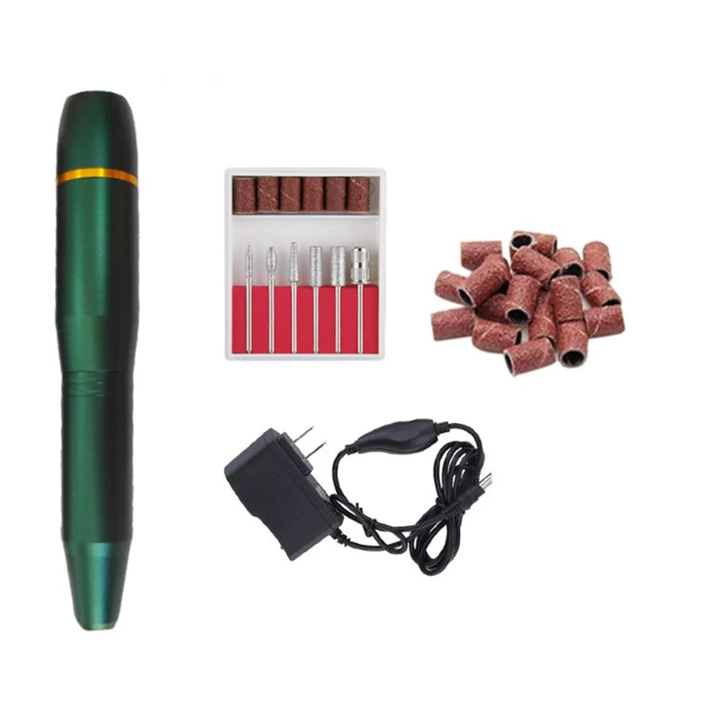 Manufacturer High Quality Powerful 20000rpm Manicure Pedicure Green Nail Drill Tools Power Pro Beauty Electronic