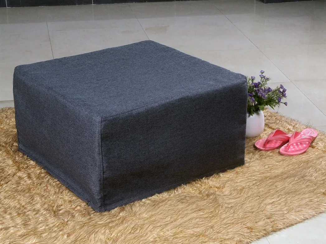 Распродажа, Современная дизайнерская мебель из микрофибры, дешевая металлическая однотонная оттоманка, раскладная кровать