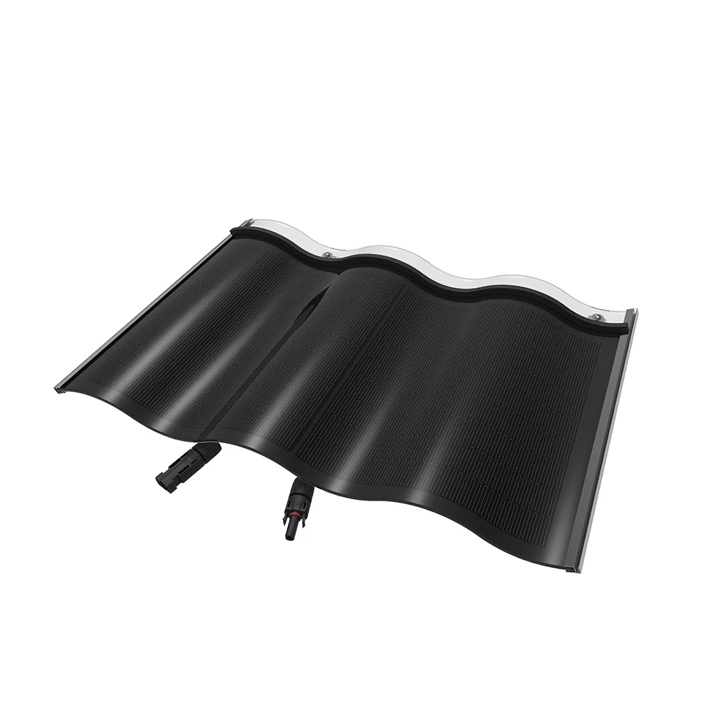 Curved Shape Hanergy Home Portable Mini Small CIGS 30W Solar Panel Roof Tiles Roof Solar Panel For House