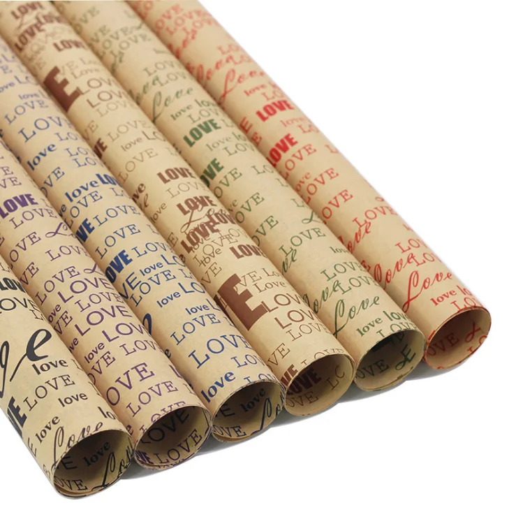 
Customized flower packing paper , flower wrapping kraft paper 