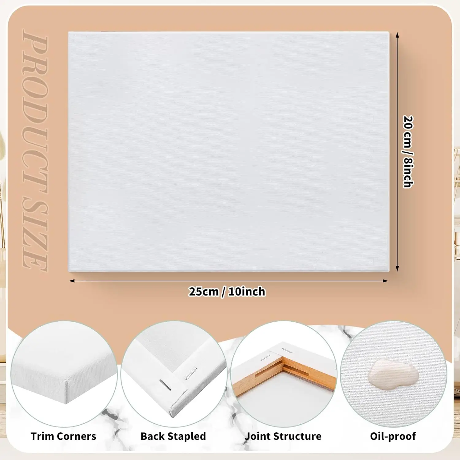 Factory Wholesale Diy Professional Art Supplies Blank Painting Canvas for Wall Decor Art