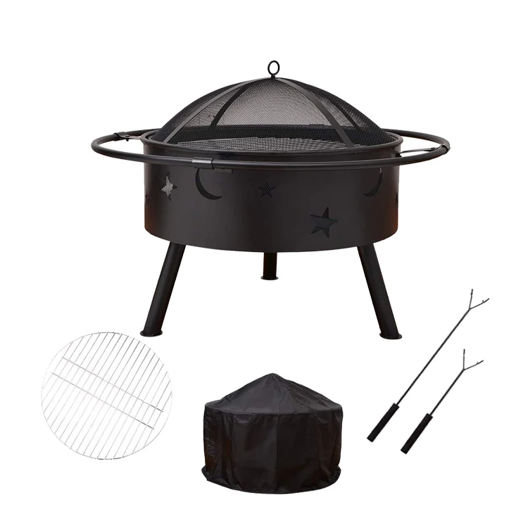 High Quality Metal bbq Grill Round Fire Pit Lowes
