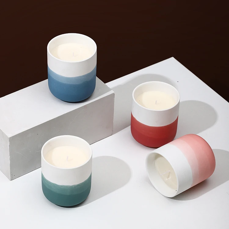 China manufacturer customized ceramic candle holders jars wholesale