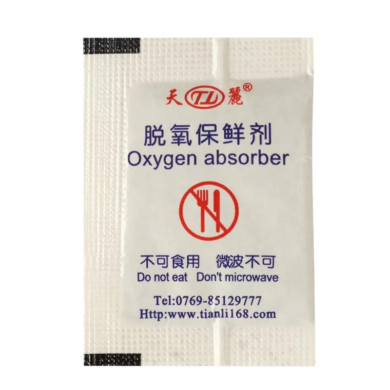 Deoxidizer wholesale 1000cc oxygen absorber sachet forNuts and medicine Jar or bottle Balanced air pressure oxygen absorbent