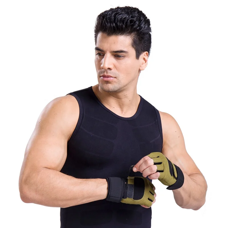 Half Finger Shock-Absorbing Breathable Gloves Cycling Racing With Wrist Support